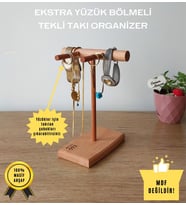 Takı Organizer Ahşap Takı Askısı 20 Cm Takı Standı Yüzük Kolye Askısı Takı ve Aksesuar Düzenleyici