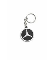 Mercedes Logo Anahtarlık Karbon Fiber Görünümlü Şık Tasarım