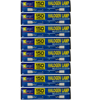 Kengo 150W Sarı Işık R7s Duylu Dim Edilebilir Çubuk Halojen Ampul (8 Adet)