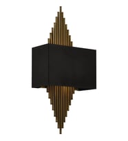 AVONNI AP-62175-01 Siyah Boyalı Aplik E14 Metal 25x13cm