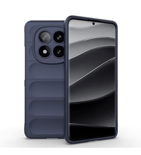 Coverzone Xiaomi Redmi Note 14 Pro Plus ile Uyumlu K?l?f TPU Oyuklu Arka Y�zey Z-Etnik Esnek Silikon Kapak Xiaomi Redmi Note 14 Pro Plus i�in O-tto Prime Silikon K?l?f Lacivert