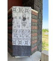 Çift Kişilik Çok Amaçlı Pike, Yazlık Pike, Desenli Pike, Yatak Örtüsü 195x220cm Turuncu