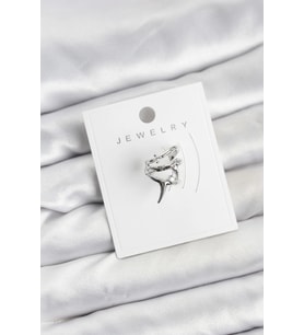 Gümüş Renk Pirinç Diken Model Kıkırdak Earcuff Küpe 5886