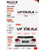 Suzuki Grand Vitara Arka Yazı ( Vitara ) 2015-2022