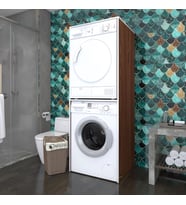 Kenzlife çamaşır-kurutma makinesi dolabı evgeniya cvz 180*70*60 banyo çift katlı kapaksız arkalıksız (Karışık)