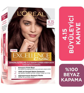 Loreal Excellence Creme Saç Boyası 4.15 Büyüleyici Kahve