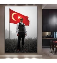 Mustafa Kemal Atatürk Kanvas Tablo