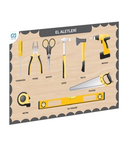 GAMES 30X20 CM Ahşap El Aletleri Eğitici Set 0246