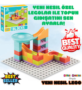 Creative Blok 35 Parça - Slide Blocks 35 Parça - Lego Oyuncakları - Yaratıcı Top Oyunu - Creative Le
