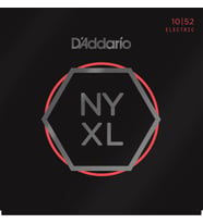 D'Addario NYXL1052 Elektro Gitar Tel Seti - 10-52 Light Top/Heavy Bottom (Profesyonel)  Hibrit Gerilim, Güçlü Ritim ve Esnek Solo Çalımı, NYXL Teknolojisi ile Artırılmış Manyetik Çıkış ve Maksimum Dayanıklılık