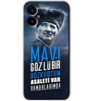Omix X3 Kılıf HD Desen Baskılı Arka Kapak - Bozkurt Atatürk