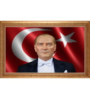 ALTIN ÇERÇEVELİ PASPARTULU TABLO CR1490