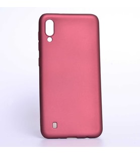 Samsung Galaxy M10 Uyumlu Kılıf Zore Premier Silikon Kapak (Mürdüm)