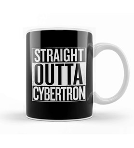 Straight Outta Cybertron Transformers White Kupa Bardak Porselen