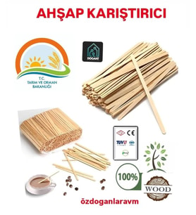 Ahşap  Nescafe  Çay Kahve Kaşığı  Karıştırıcısı Çubuk 800 Adet