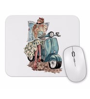 Vespa Travel Mouse Pad