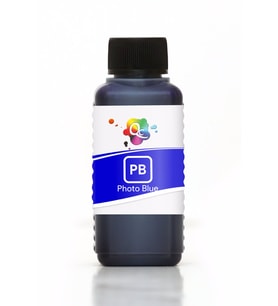 QC Canon Pixma TS8352 Yazıcı Uyumlu Kartuş Mürekkebi   Pro Serisi 100ml PB Dye Fotoğraf Gök Mavi