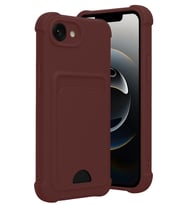 Pilelistore   Apple iPhone 16E Kelvin Kartvizitli Silikon - Bordo
