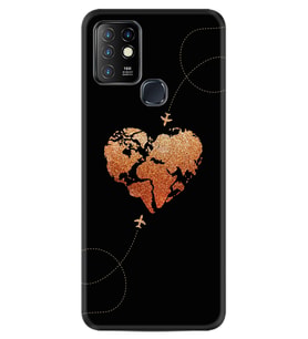 INFINIX Hot 10 Kılıf Silikon Desen Plane Heart 1721