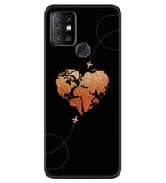 INFINIX Hot 10 Kılıf Silikon Desen Plane Heart 1721