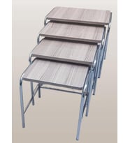 Zigon Sehpa demet 14007 Metal Model metal Nikelaj Ayak Somon Desen El Yapım