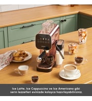 Karaca MyCaffe Barista S20 Entegre Süt Hazneli Otomatik Espresso ve Latte Makinesi Copper 900 ml 1360W