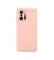 Xiaomi Mi 11t Pro Kılıf Nano İçi Kadife Silikon - Pudra