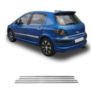 Peugeot 307 Krom Cam Çıtası Tk 2001 Üzeri 4Prç Paslanmaz Çelik