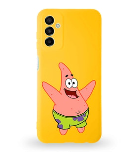 Samsung Galaxy M23 Uyumlu Lansman Kılıf Altı Kapalı İçi Kadife  Patrick Yıldız Tasarımlı  Kapak (Şeffaf)