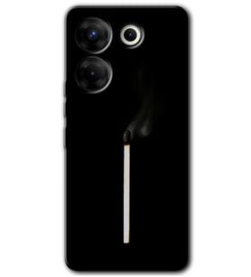 Tecno Camon 20 Pro 5G Kılıf HD Desen Baskılı Kılıf - Sönmüş Kibrit