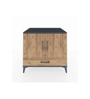 Kronos Şifonyer 2 Raflı Tek Çekmeceli 2 Kapaklı 88x59x80 Antrasit-Çam