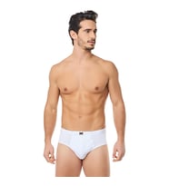 Tutku Erkek Battal Beden 7 No Penye Slip Külot %100 Pamuk Beyaz
