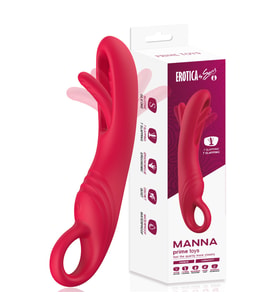 PRIME TOYS Manna Şarjlı Tutma Aparatlı Yeni Nesil Çırpma Hareketli Kavisli G Nokta Uyarıcı Vibratör