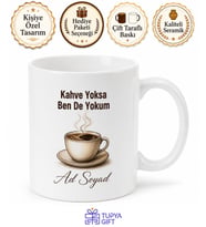 Kahveyle Ayakta Kalanlara Kupa Bardak Özel Tasarım Hediye Bardak