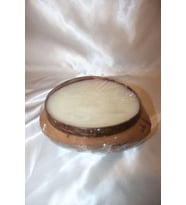 Hindistan Cevizi Saksı Mum (Bej - Kahverengi)