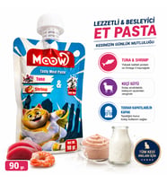 Moow Taze Ton Balıklı Karidesli ve Keçi Sütlü Kedi Et Ezmesi 90 gr