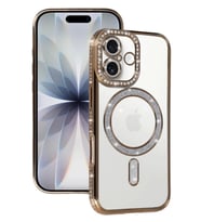 Newface Apple iPhone 17 Joke Simli Magneticsafe Kılıf - Gold