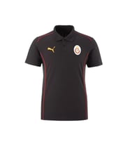 Galatasaray Orijinal Lisanslı A-Takım  Lazer Kutulu Polo Yaka Siyah T-Shirt (Beyaz)