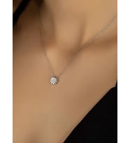 GÜNEŞ 925 AYAR SWAROVSKİ TAŞLI KOLYE