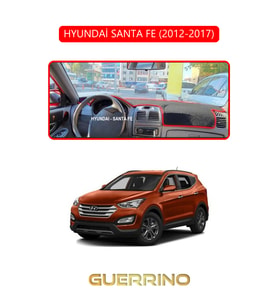 HYUNDAİ SANTA FE 2012-2017TORPİDO KORUMA HALISI KIRMIZI KENAR
