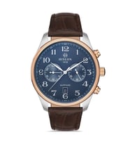 Hislon DT113T-11KR 44 mm Deri Kordonlu Erkek Kol Saati