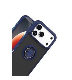 İphone 17 Pro Max Montreal Yüzüklü  Kapak - Lacivert