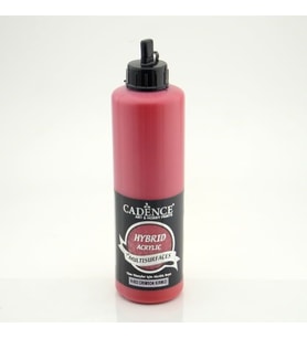 Cadence Hybrid Multisurface Akrilik Boya 500 ml. H-053 CRIMSON KIRMIZI 