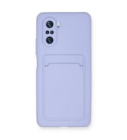 Xiaomi Mi 11i Kılıf Kelvin Kartvizitli Silikon - Lila