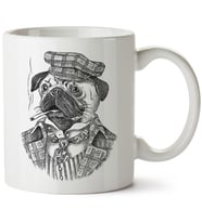 Köpek Baskılı Porselen Kupa Bardak