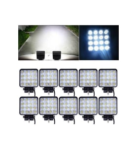 10 Adet 16 Led Off Road Sis Fari Sis Lambasi Çalisma Lambasi Projektör