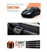 HONDA CITY (2002-2007) Uyumlu Torpido Koruma Örtüsü Oto Kılıfı - Siyah