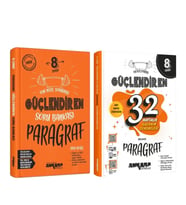 Ankara Yayıncılık 8.Sınıf Paragraf Soru Bankası ve 32 Haftalık Deneme Seti 2 Kitap