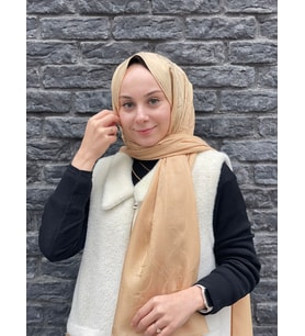Koyu Bej Harem Scarf Maria Şal
