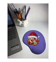 Noel Tilki Desenli Bilek Destekli Mouse Pad